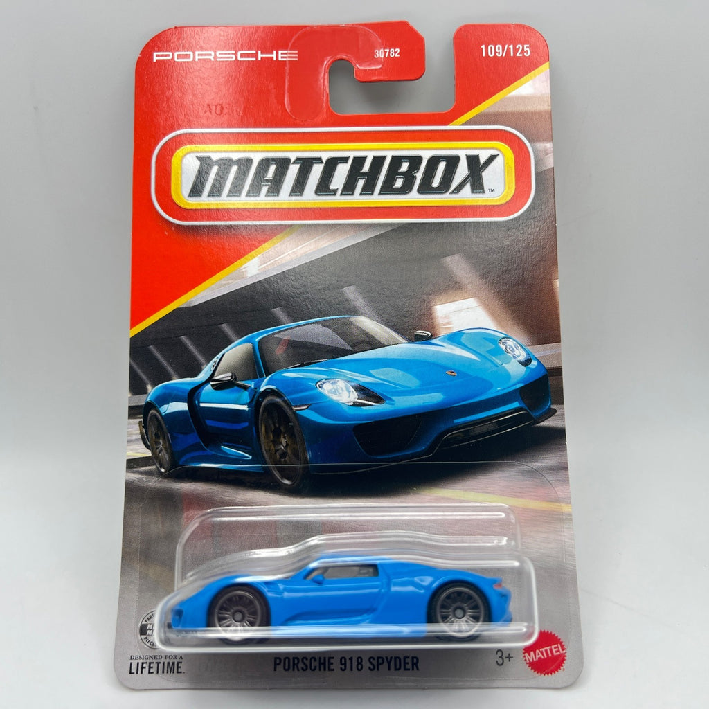 Matchbox Porsche 918 Spyder Light Blue 109/125 2026 Mainline