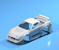 Wide Body Kit For Hot Wheels Nissan 180SX - Resin - 3d Printed