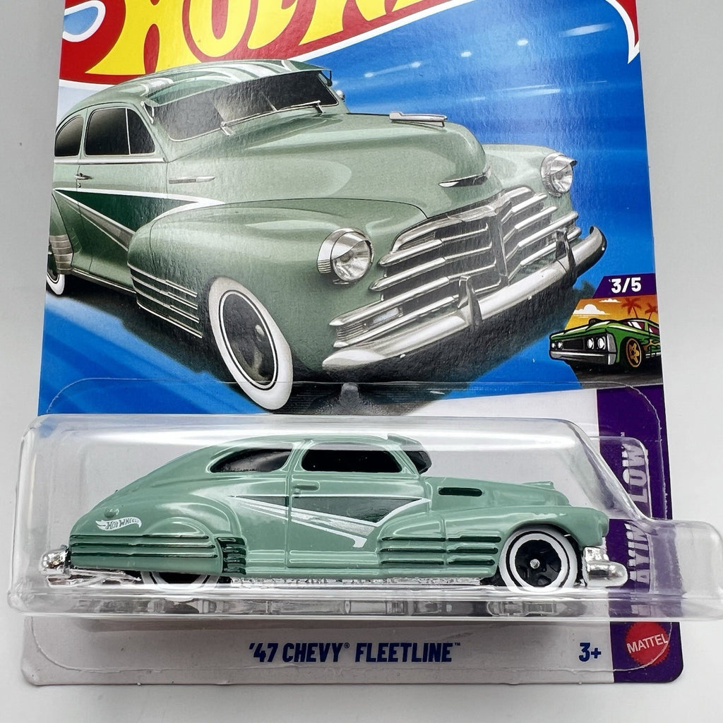 Hot Wheels 1947 CHEVY FLEETLINE, Green, Iconic, Smooth, Nostalgia, Layin' Low