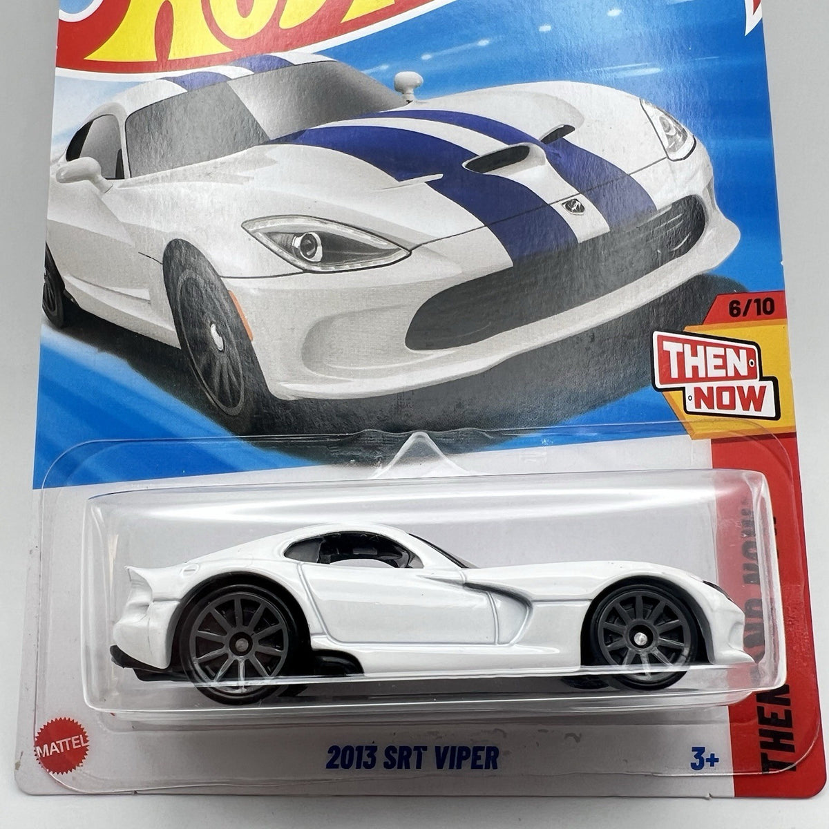 Hot Wheels 2013 SRT Viper Then and Now White Blue 1:64 Diecast Car