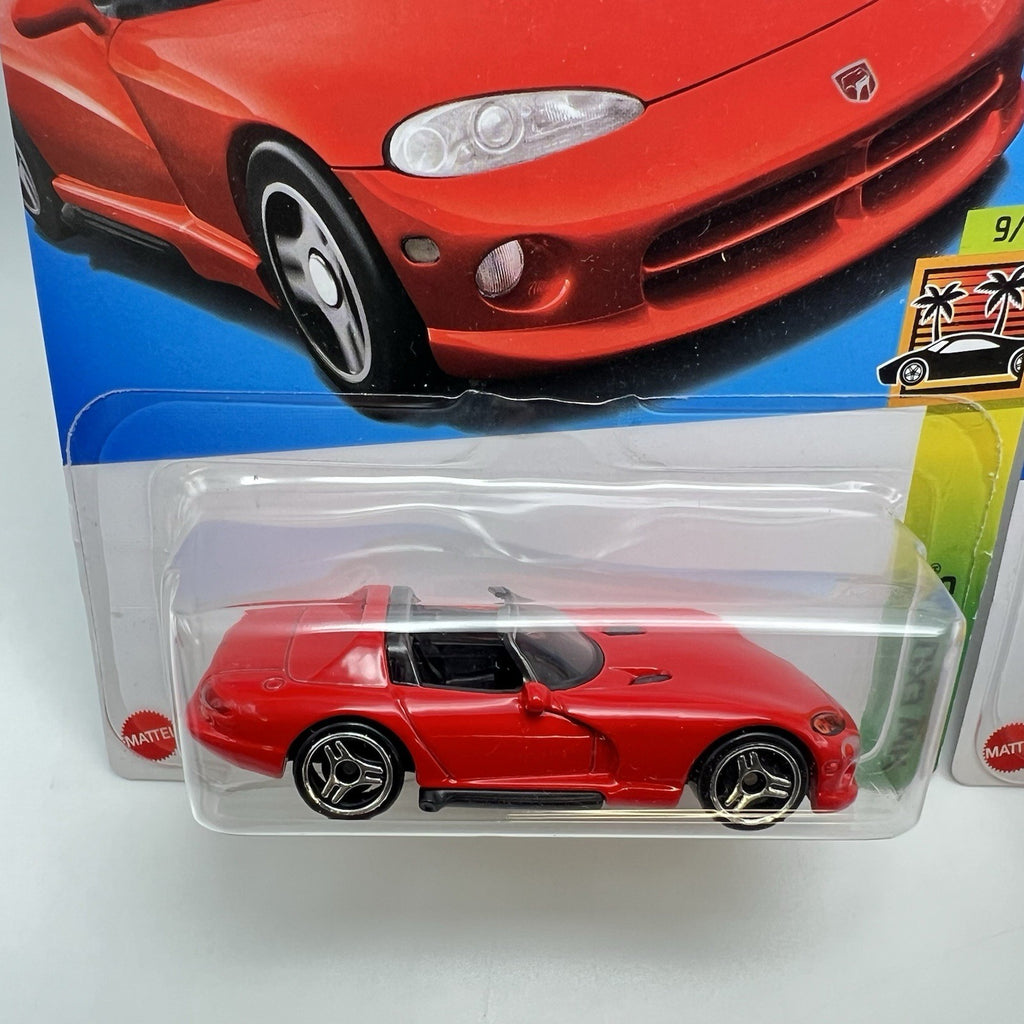 Hot Wheels Mainline Dodge Viper RT/10 Lot Of 2 (Red/Yellow)