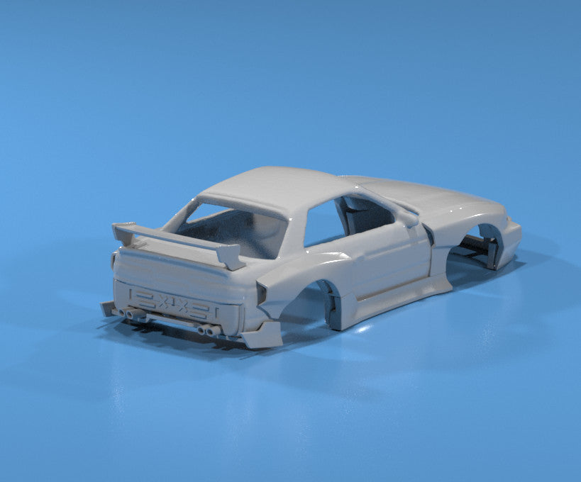 FatBoi Style Wide Body Kit for Hot Wheels Nissan Silvia S13 - Resin - 3d Printed