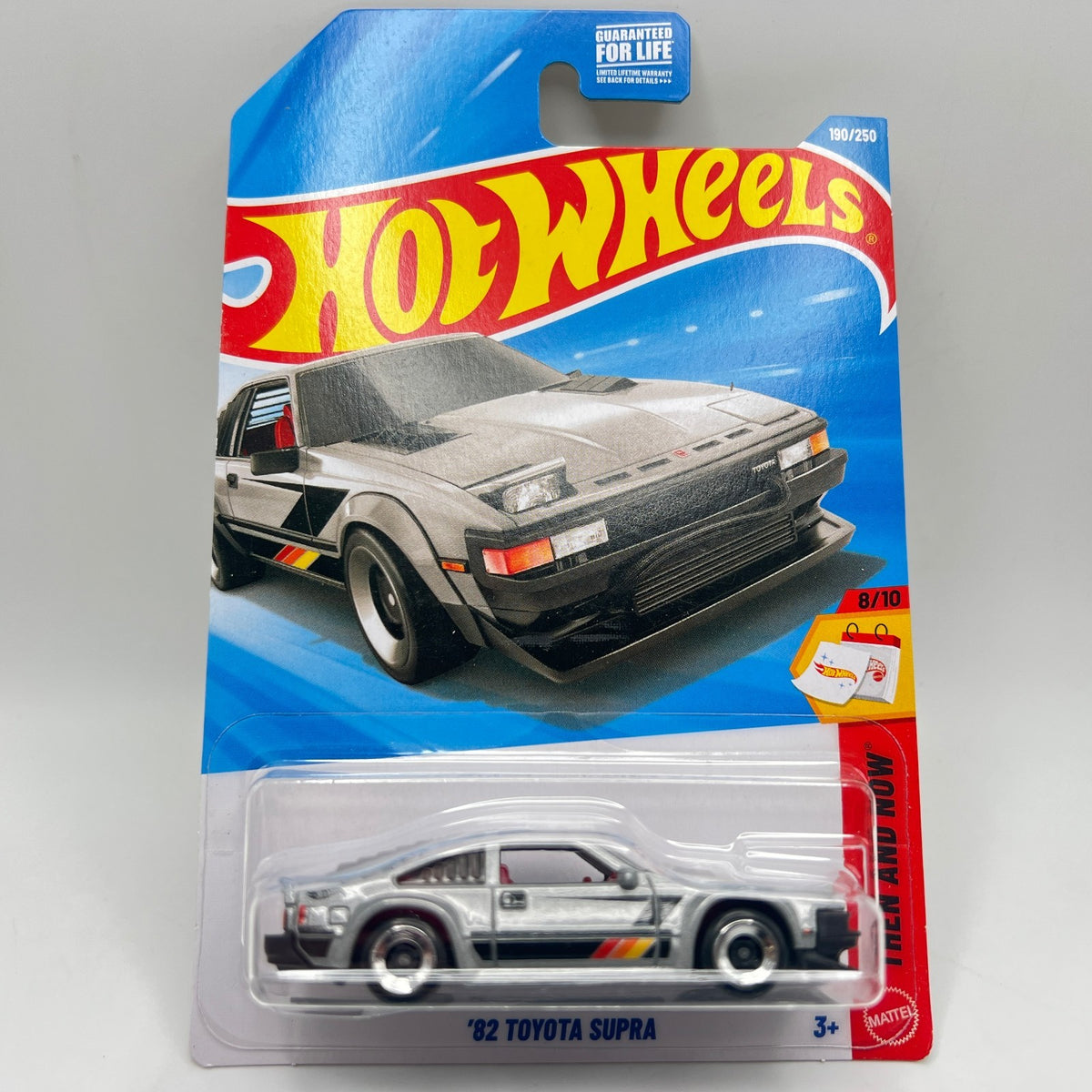 Hot Wheels 82 Toyota Supra Silver 190/250 Then and Now 8/10 1:64 Diecast