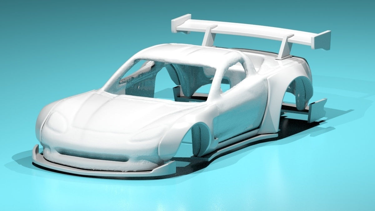 Custom Wide Body Kit For Hot Wheels Corvette C6 - Resin - 3d Printed