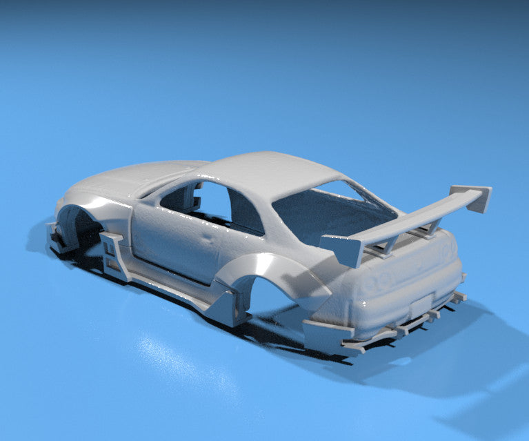 RB Style Wide Body Kit for Hot Wheels Nissan Skyline R33 - Resin - 3d Printed