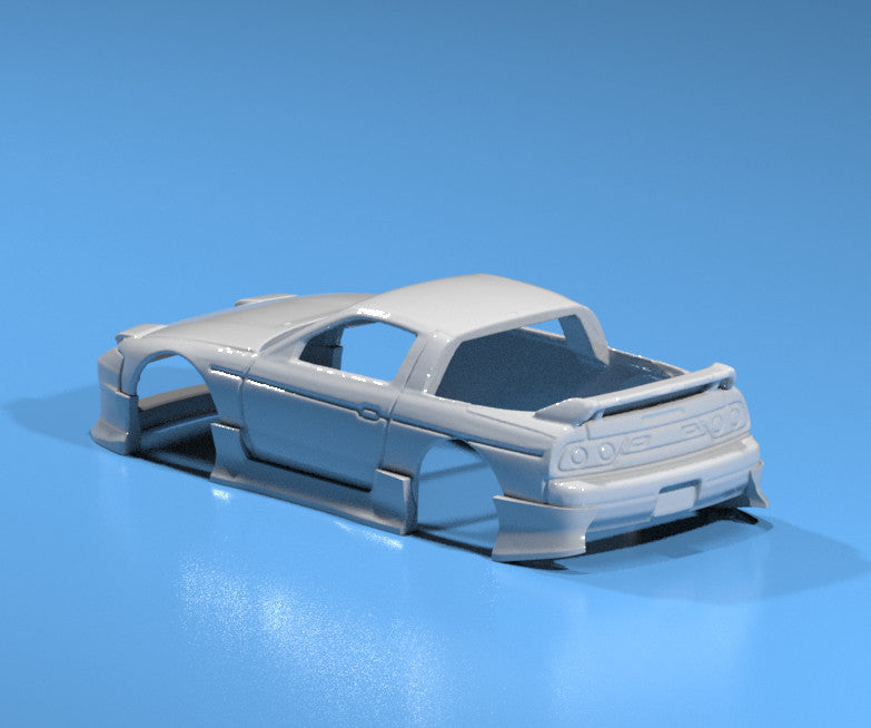 Body Kit W/ Duck Tail Wing for Hot Wheels Nissan 180SX - Resin - 3d Printed