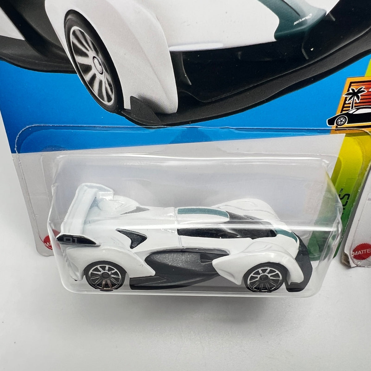 Hot Wheels McLaren Solus GT Lot of 2 White 250/250 HW Exotics + Blue 70/250
