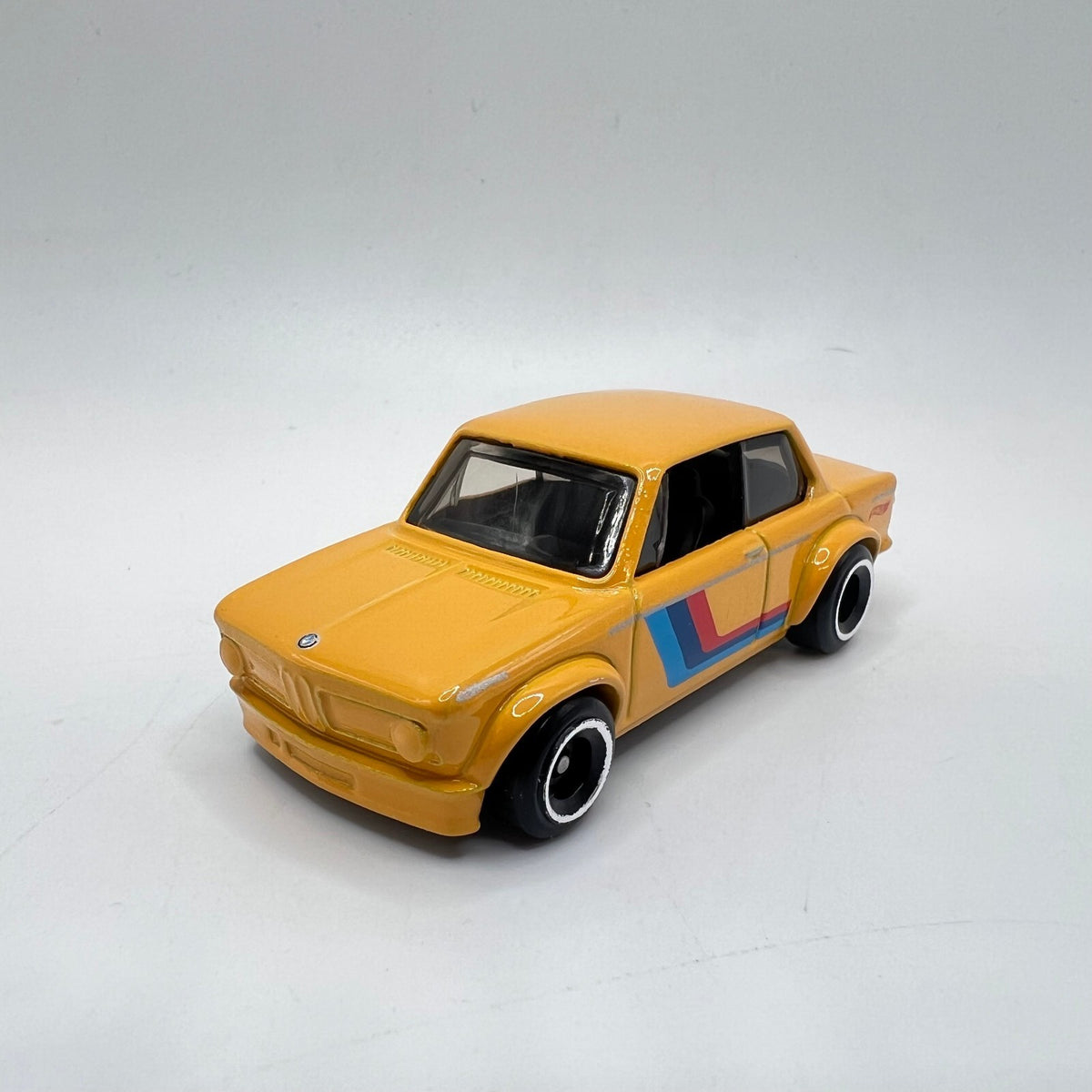 Hot Wheels BMW 2002 Mustard Orange M Stripes LOOSE 1/64