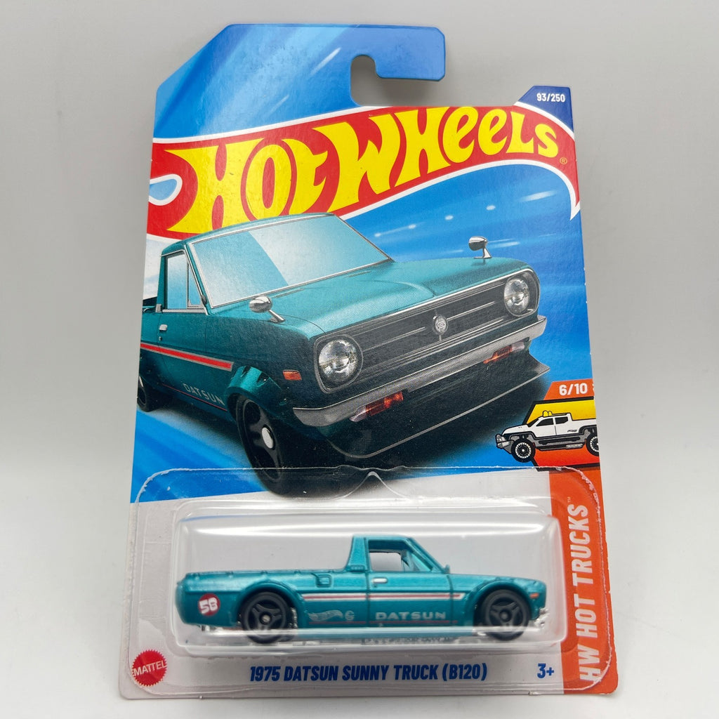 Hot Wheels 1975 Datsun Sunny Truck B120 93/250 Hot Trucks 6/10 Teal