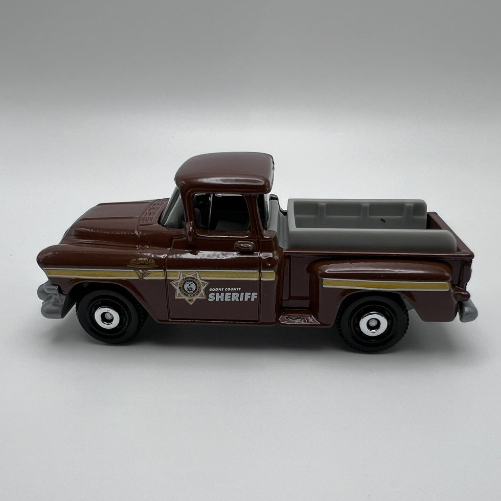 1957 57 GMC Stepside Pickup Sheriff Collectible 1/64 Scale Diecast Diorama Model