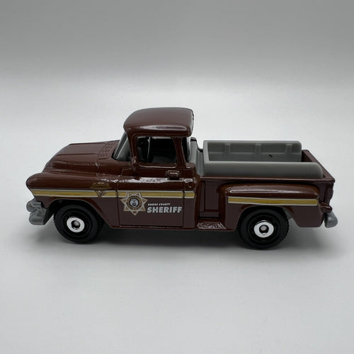 1957 57 GMC Stepside Pickup Sheriff Collectible 1/64 Scale Diecast Diorama Model