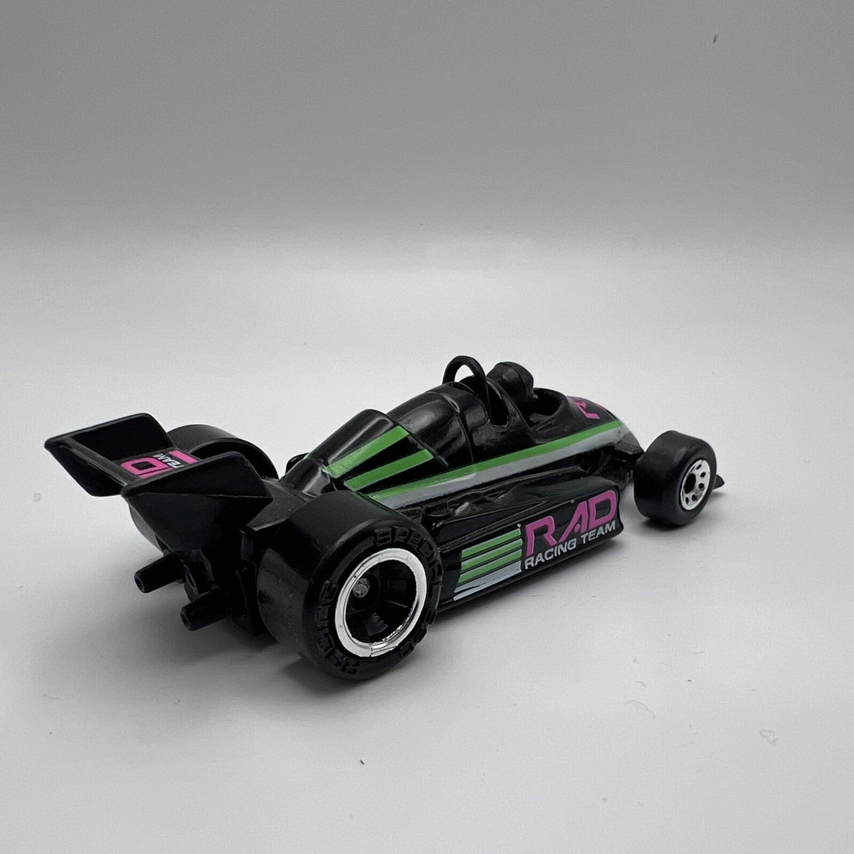 Vintage 1984 Matchbox Diecast 1/55 Black Neon RAD Racing Team F1 Racer Car NrMnt