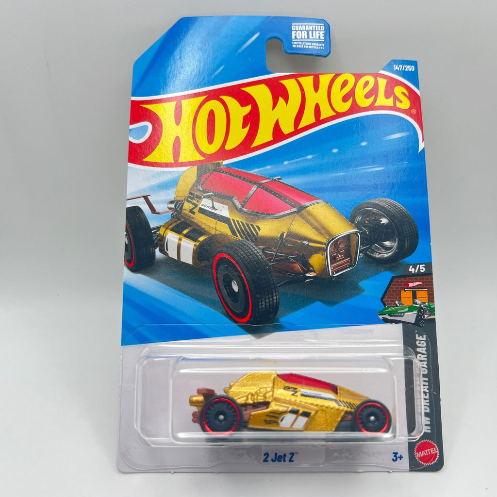 💛❤️ Hot Wheels 2 Jet Z Gold #147 Mainline 2026 Case G Treasure Hunt New TH