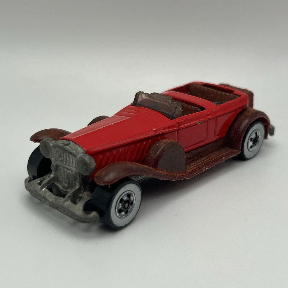 Vintage 1976 Hot Wheels ‘31 Doozie, Red/Burgundy White Walls No Top