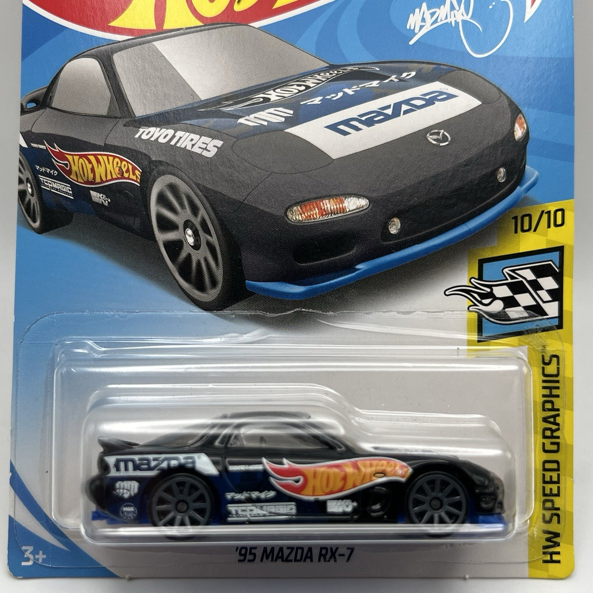 2018 Hot Wheels HW Speed Graphics Series '95 Mazda RX-7 MadMike