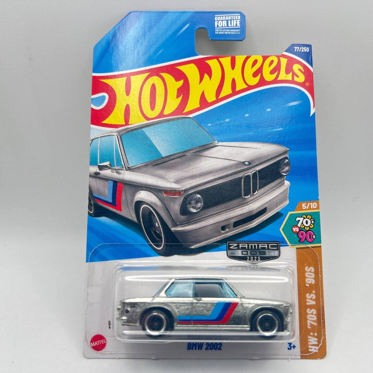 Hot Wheels BMW 2002 ZAMAC 005 77/250 HW '70s vs '90s 5/10