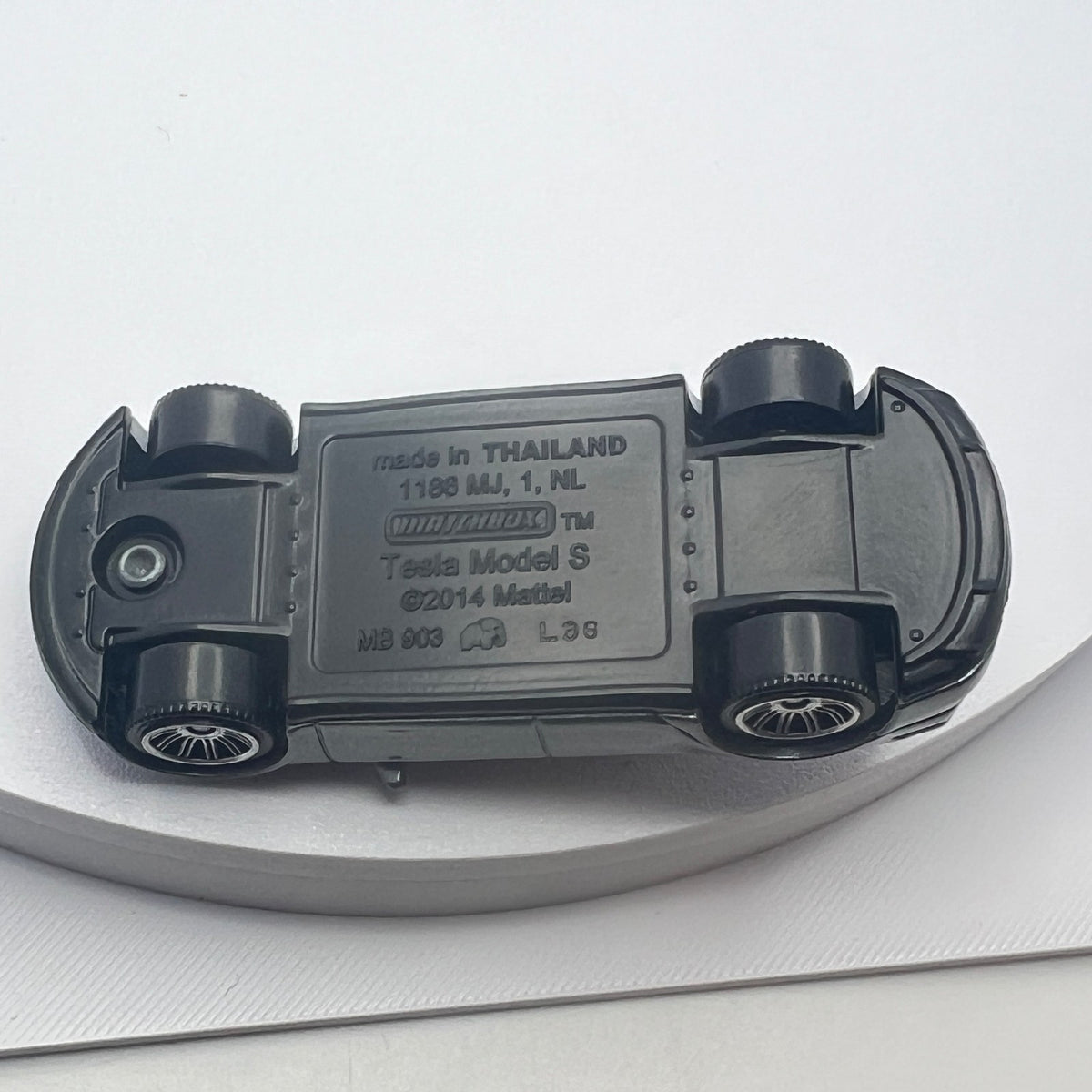 Matchbox Tesla Model S Gray Metallic LOOSE 1/64