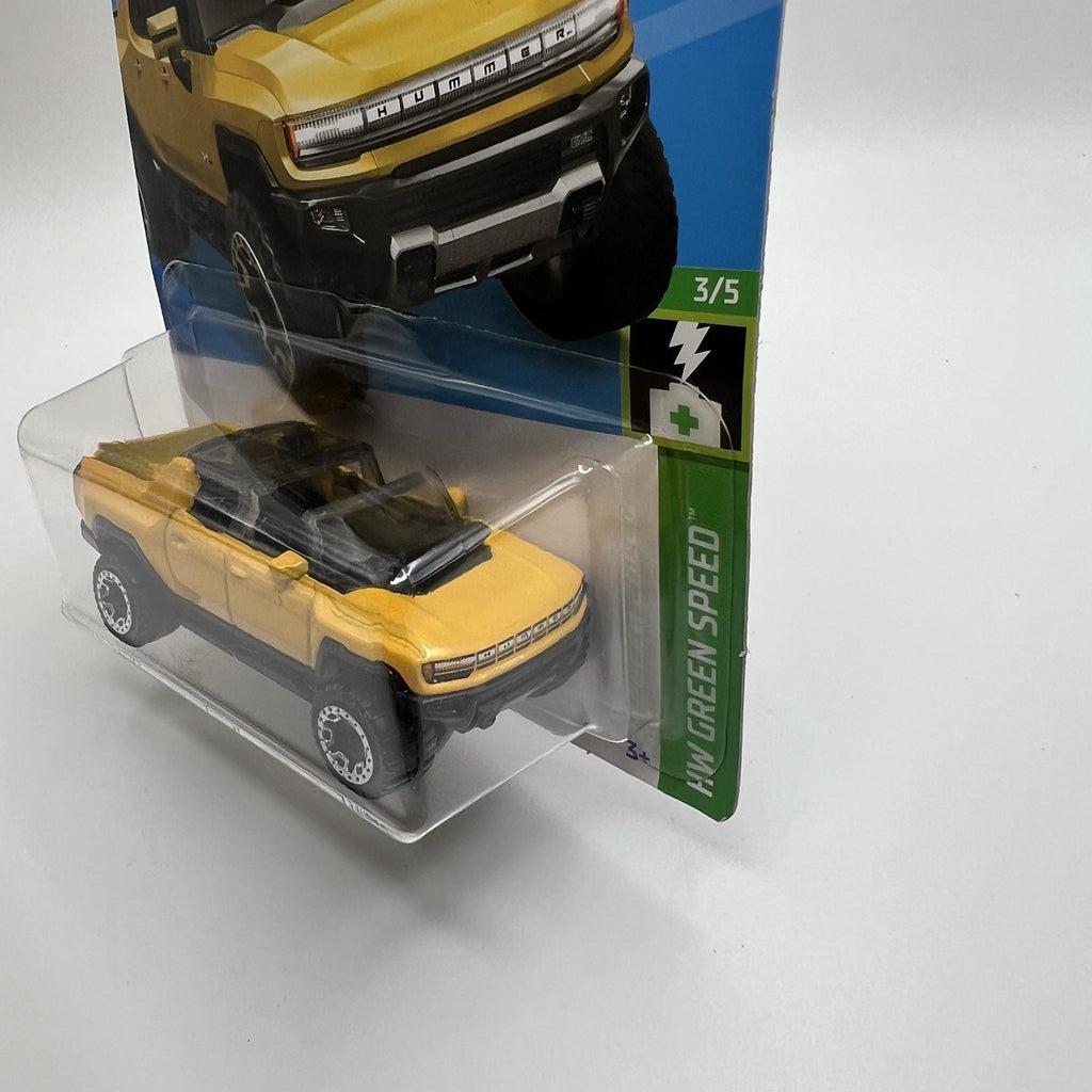 Hot Wheels GMC Hummer EV-Brand New mainline long card HW GREEN SPEED 130/250