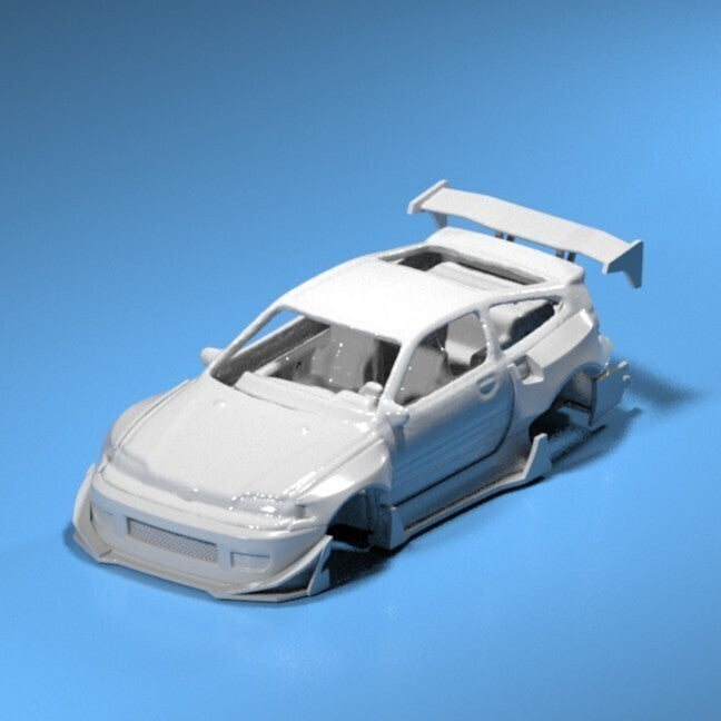 Pandem Style Wide Body Kit for Hot Wheels Honda CRX – Resin - 3d Printed