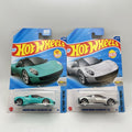 New 2025 Hotwheels Gordon Murray Automotive T.33 Lot of 2 Cars. Silver and Aqua