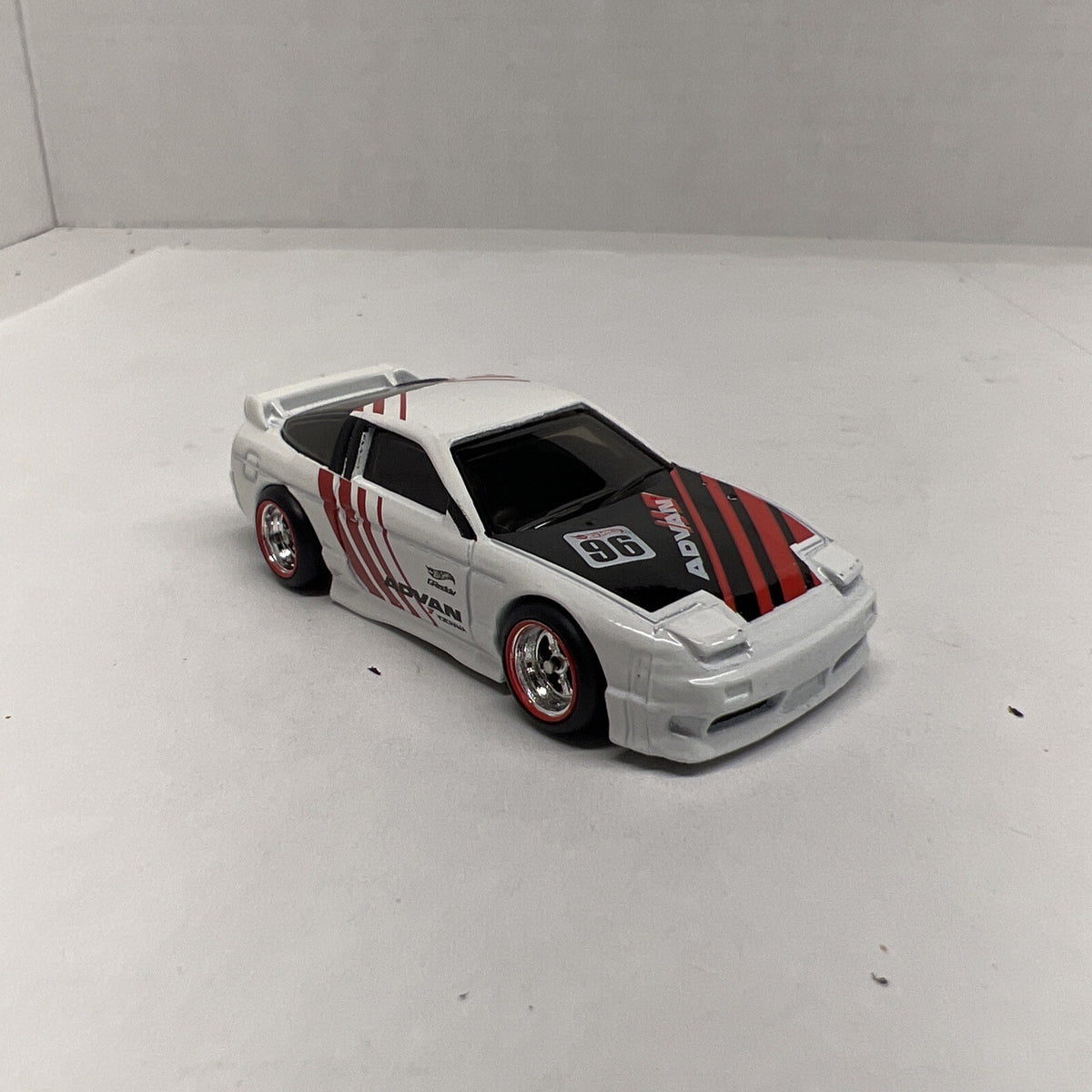 Hot Wheels Nightburnerz 7/10 1996 Nissan 180SX Type X Advan White W/Real Riders