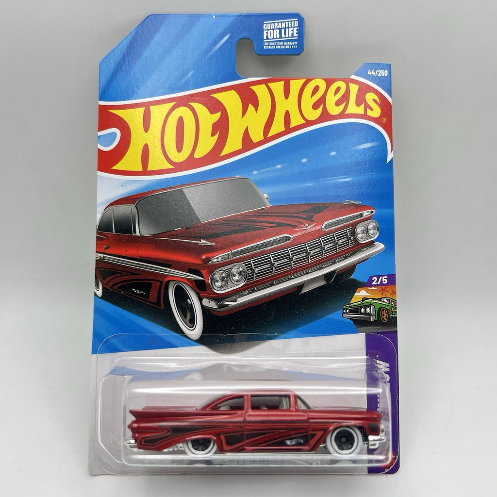 Hot Wheels Red '59 Chevy Impala #44/250 Layin' Low 2/5 New