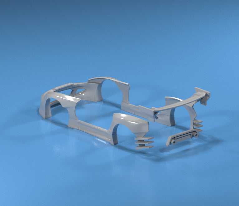Pandem Style Wide Body Kit for Hot Wheels Toyota Supra - Resin - 3d Printing