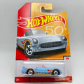 Hot Wheels '55 Corvette Light Blue Flames 50s Decades 1/8 50th Throwback