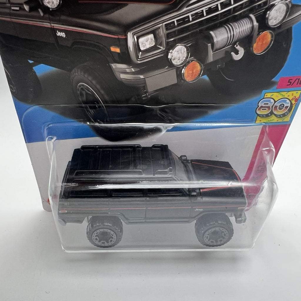 2023 Hot Wheels D Case Black 1988 Jeep Wagoneer HW The 80's #52