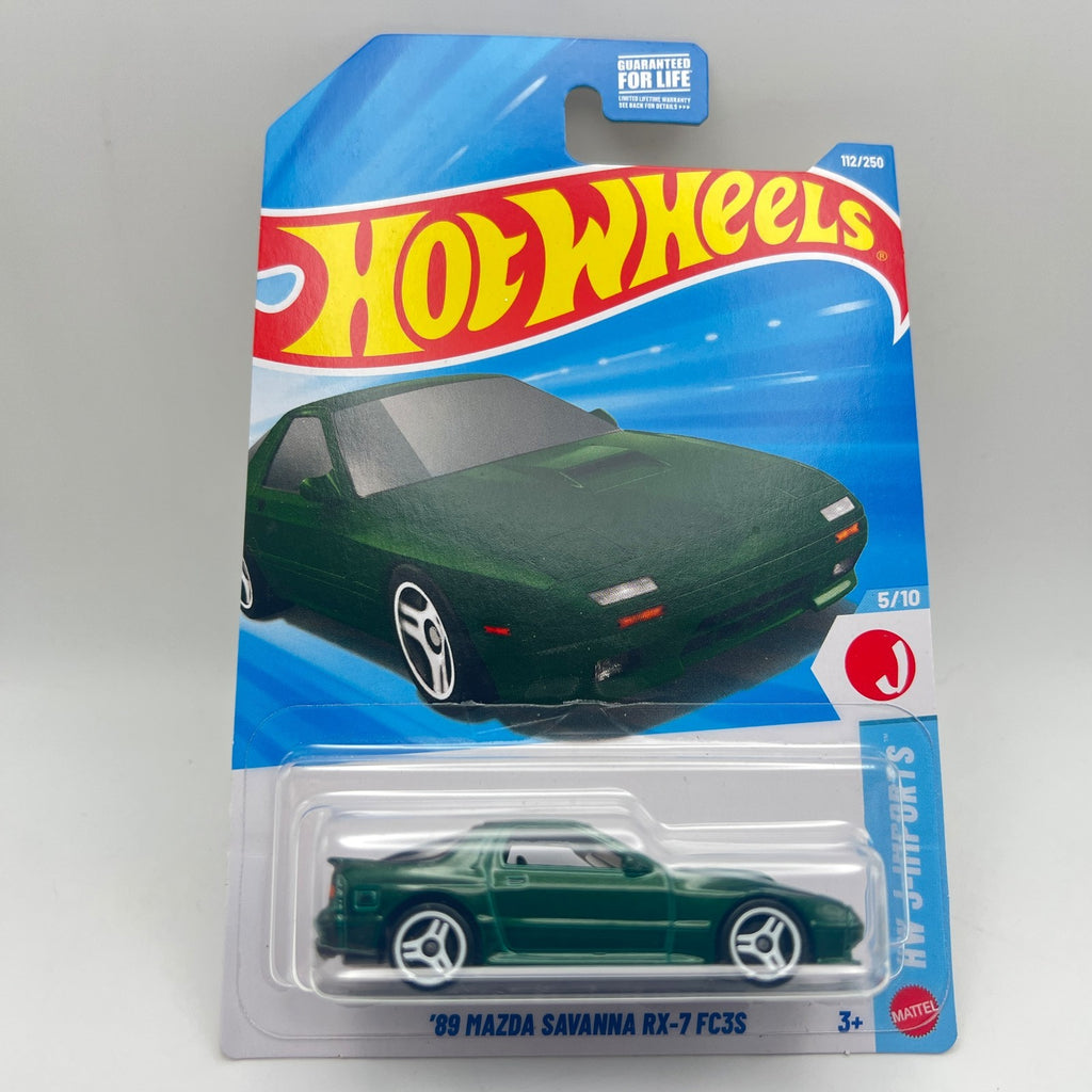 Hot Wheels '89 Mazda Savanna RX-7 FC3S Green 112/250 HW J-Imports 5/10 2026