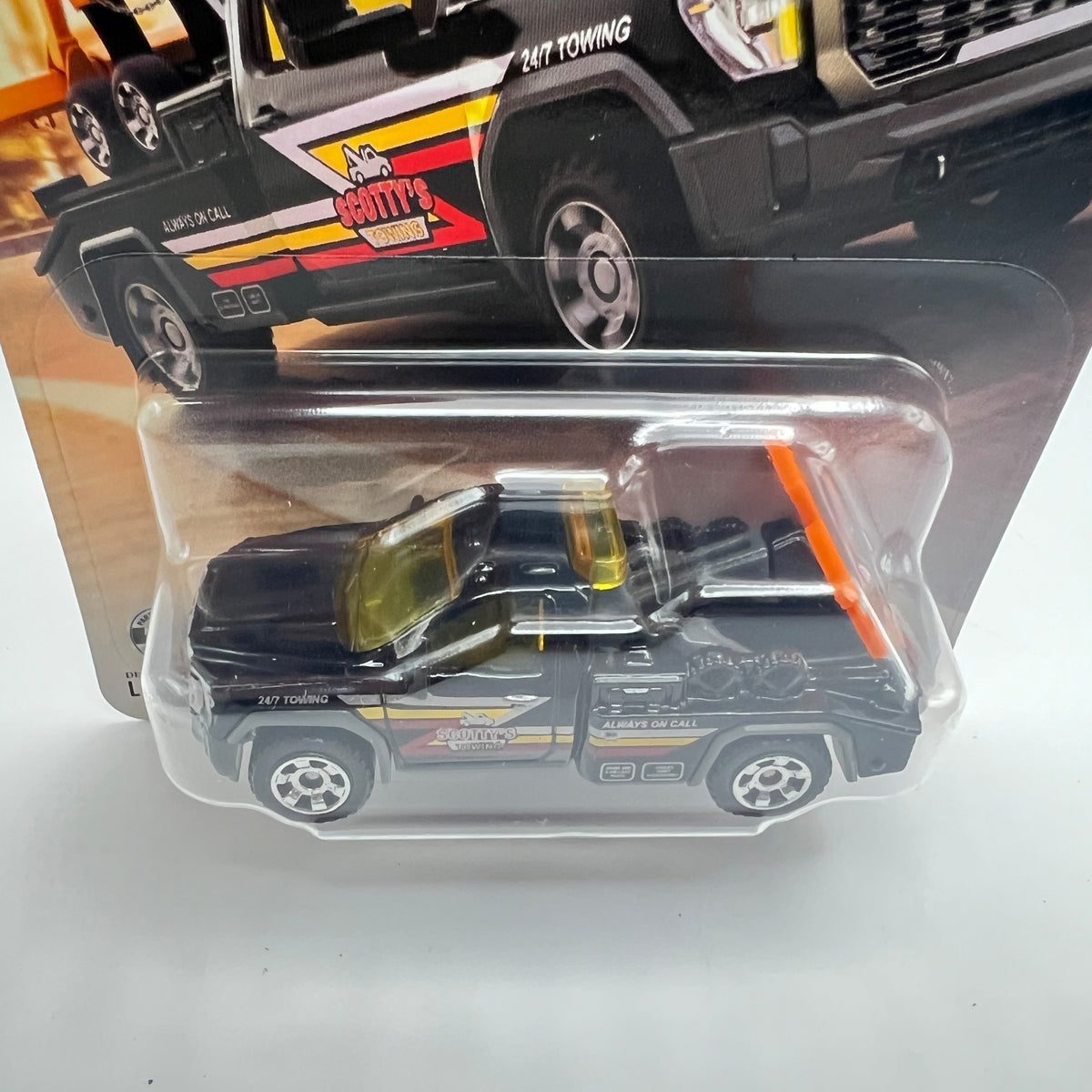 Matchbox 2024 GMC Sierra 3500 Wrecker Black Scotty's Towing 68/125 New 2026