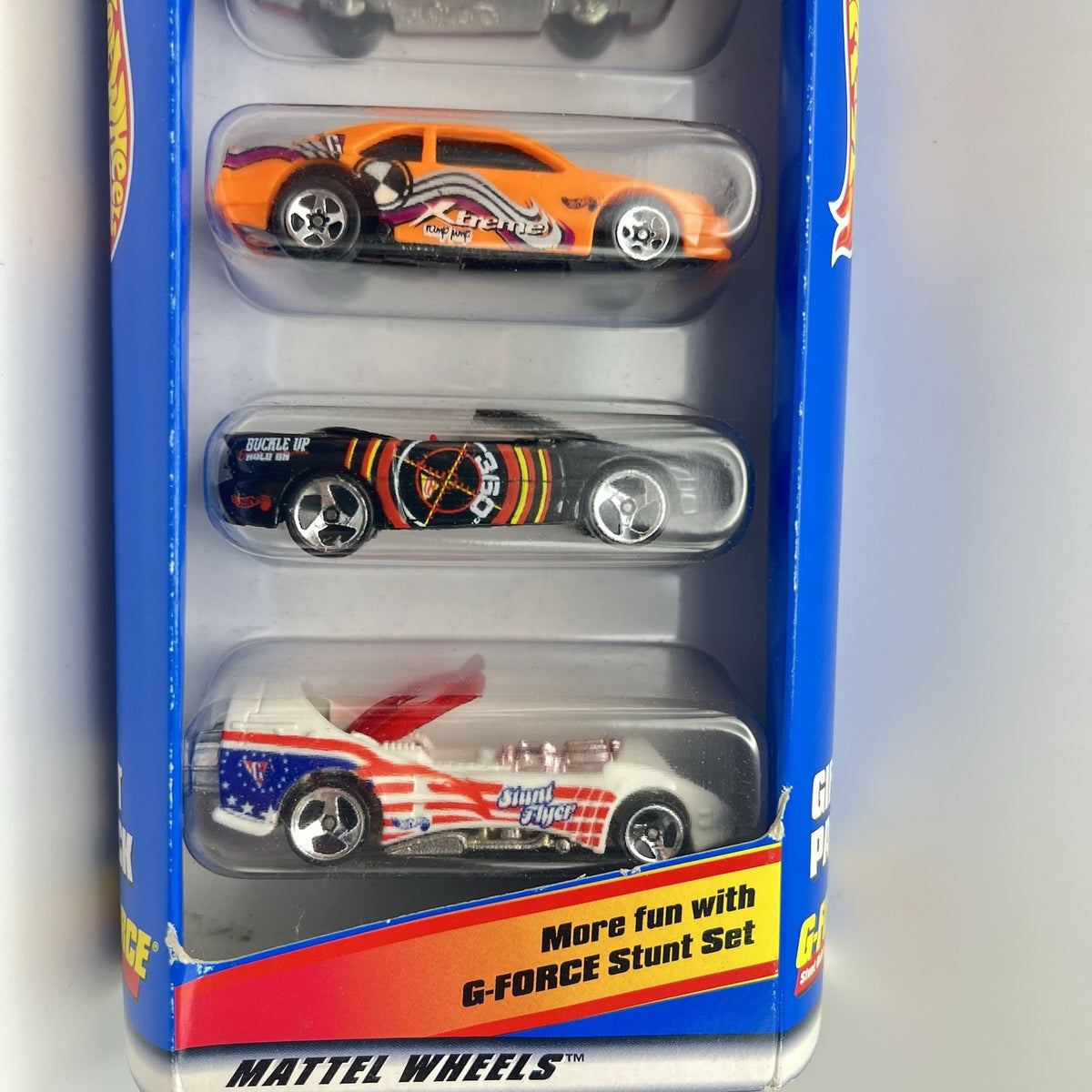 Hot Wheels Mattel G-FORCE Gift Pack 5 Car Set Sealed Box 18829 Stunt Riders