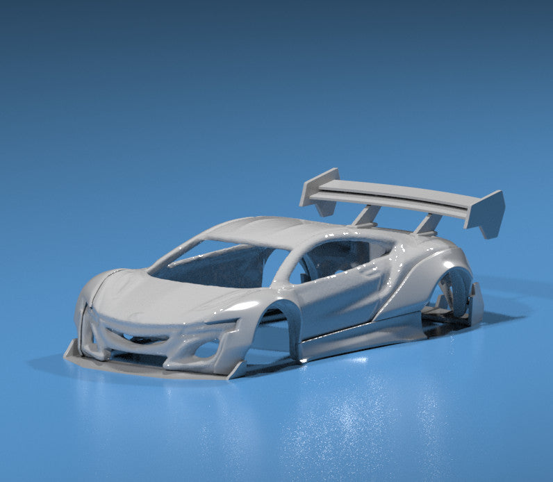 Wide Body Kit for Hot Wheels '17 Honda NSX - Resin - 3d Printed