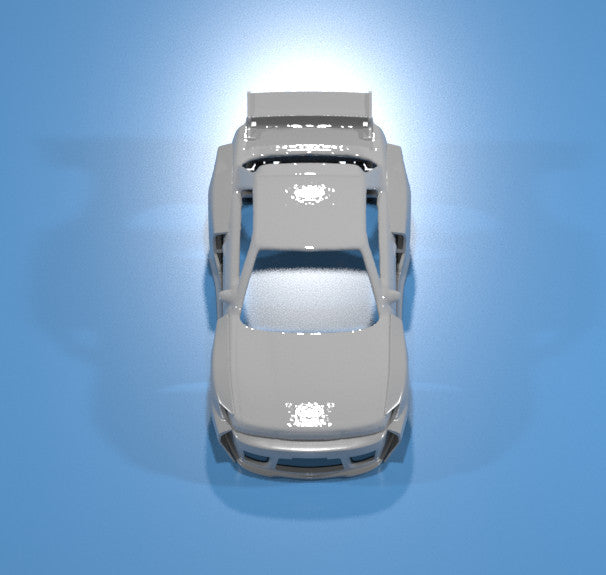 FatBoi Style Wide Body Kit for Hot Wheels Nissan Silvia S13 - Resin - 3d Printed