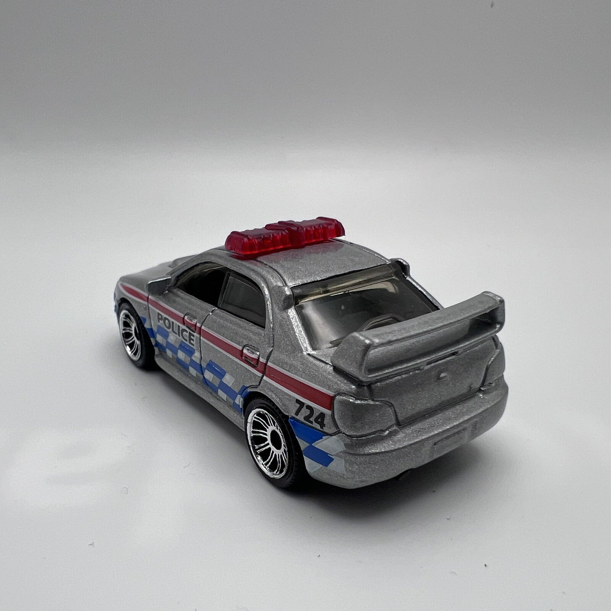 2008 Matchbox #45 Subaru Impreza WRX Police (Silver) - LOOSE