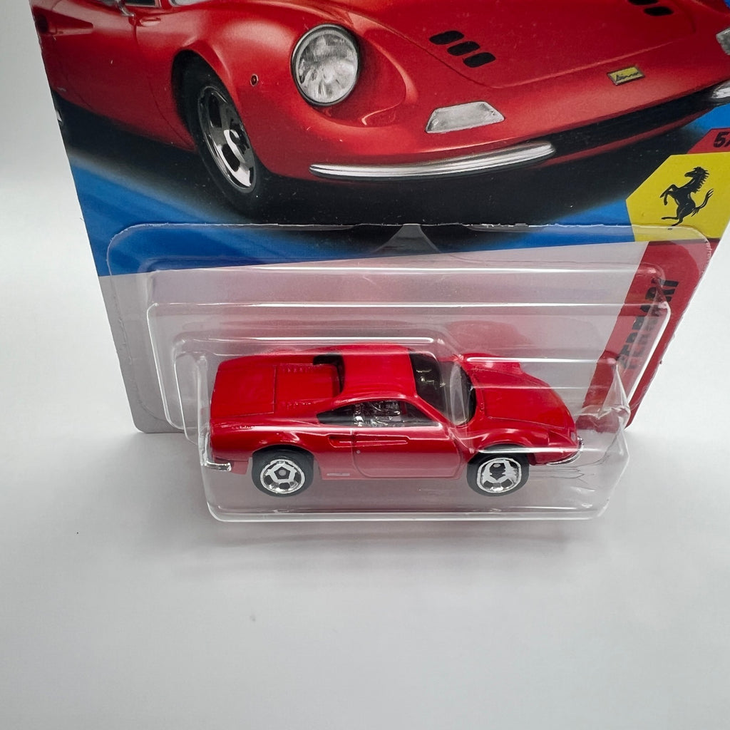 Hot Wheels Ferrari Dino 206 GT Red Diecast Car 1:64 2026