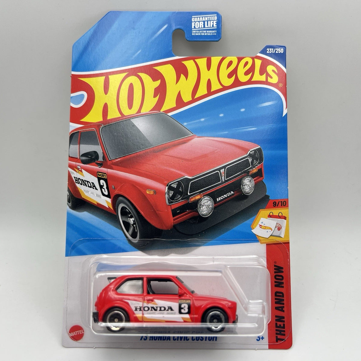 73' Honda Civic Custom - Hot Wheels 2025 - Non-STH - Then and Now #9/10