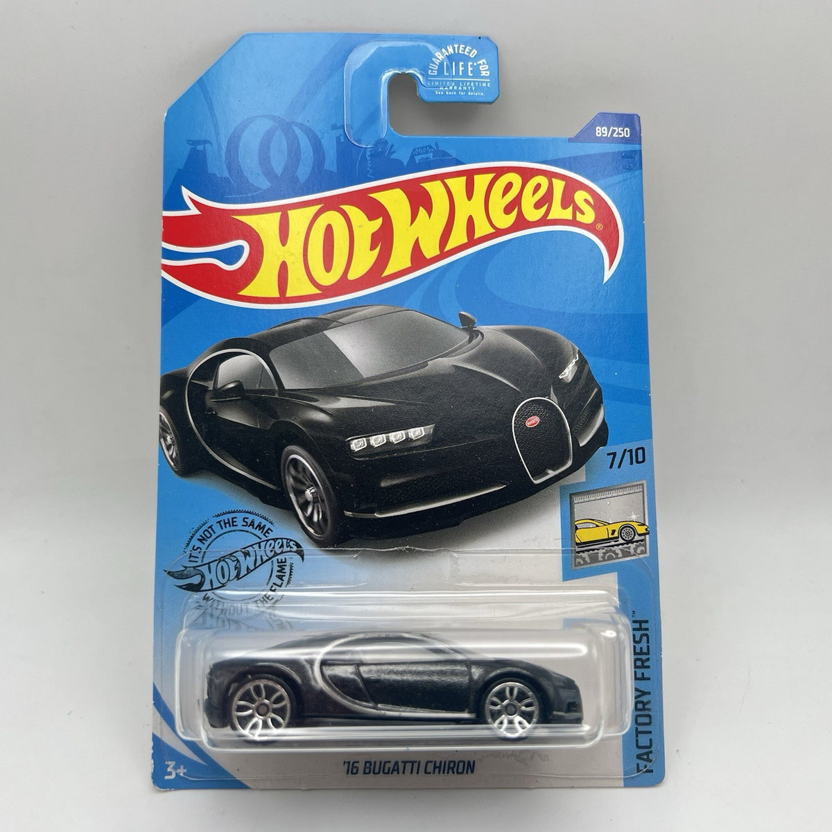 2020 HOT WHEELS '16 BUGATTI CHIRON, FACTORY FRESH #7/10, HW #89 BLACK B2
