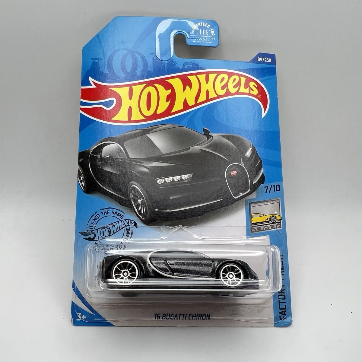 2020 HOT WHEELS '16 BUGATTI CHIRON, FACTORY FRESH #7/10, HW #89 BLACK B2