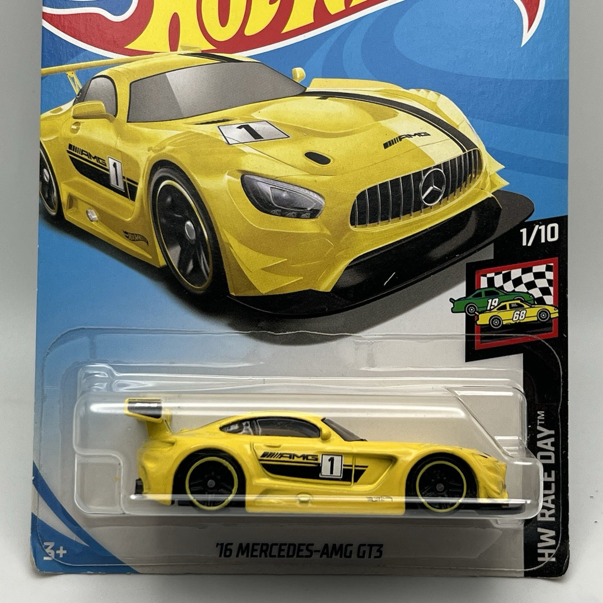 Hot Wheels 16 Mercedes-AMG GT3 yellow