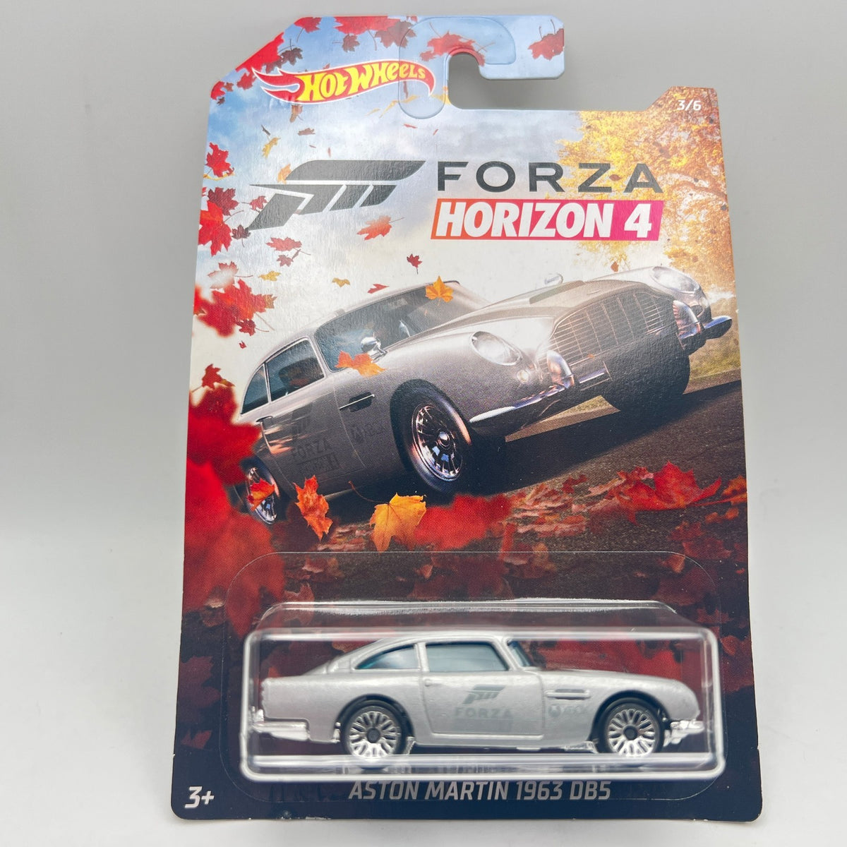 Hot Wheels Forza Horizon 4 Aston Martin 1963 DB5 Silver 3/6 1:64 Diecast