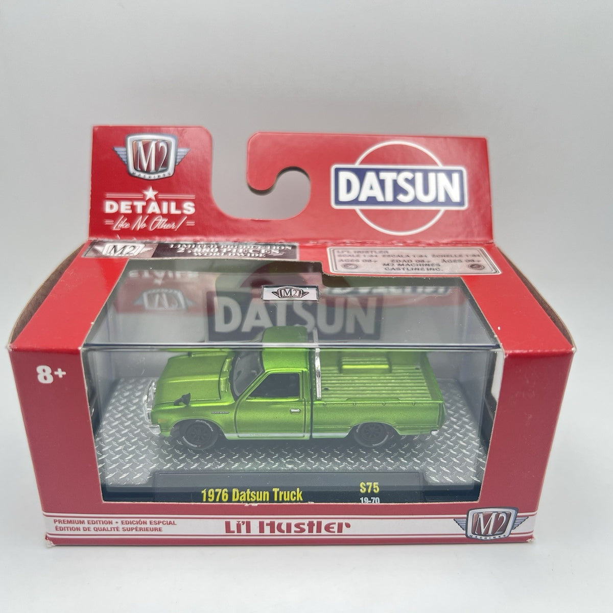 M2 Machines S75 Auto-Japan Li'l Hustler 1976 Datsun Truck 19-70 Green 1:64