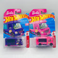 Hot Wheels Barbie Dream Camper Lot of 2 Purple + Pink 21/250 1:64
