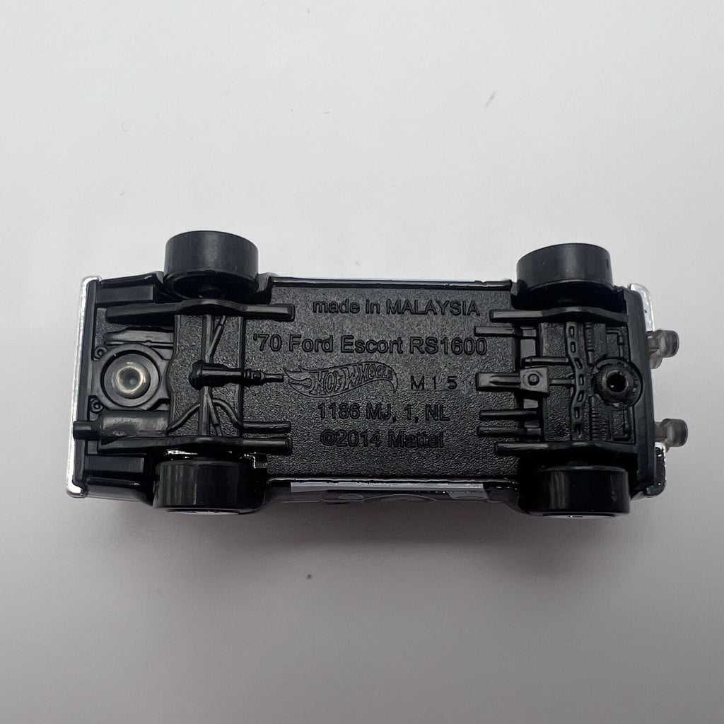 Hot Wheels 2014 Mattel Black '70 Ford Escort No 3 RS1600 Gum Ball 3000 1/64