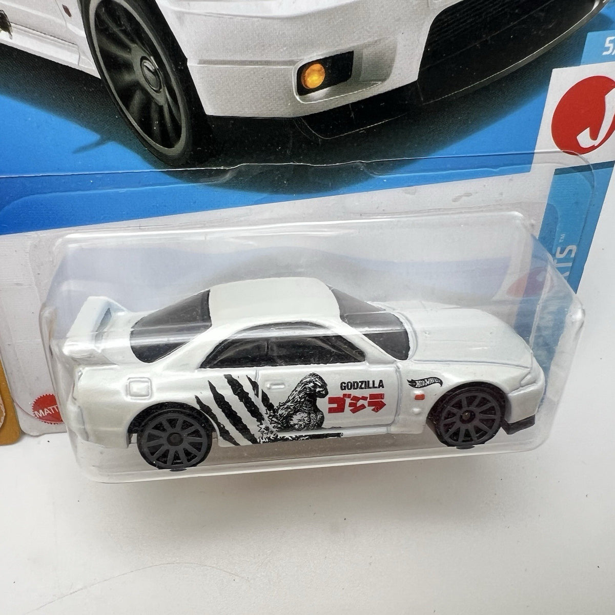 2024 Hot Wheels Nissan Skyline GT-R (BCNR33) Black & White Godzilla Lot Of 2