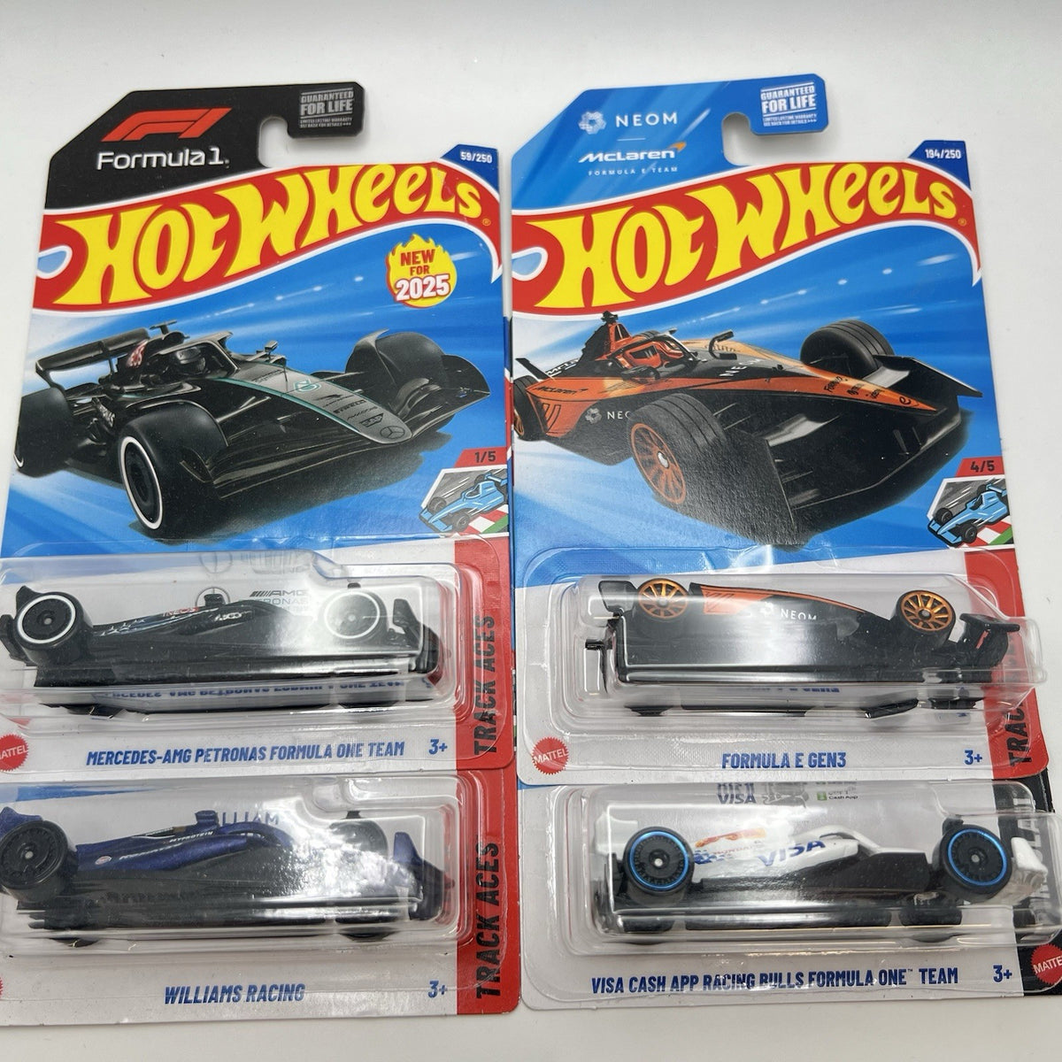 🔥🏁HOT WHEELS ( 4 ) FORMULA 1 CARS F1🚦🎁