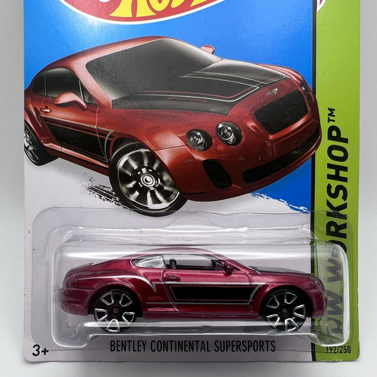 Hot Wheels 2015 #192 Bentley Continental Supersports Red