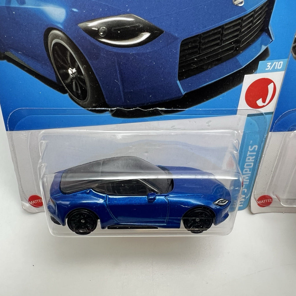 2023 Hotwheels Nissan Z Red & Blue Lot Of (2) New