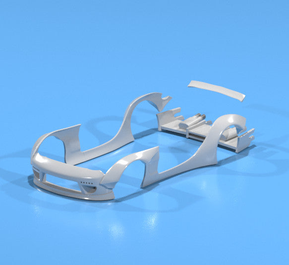 Rocket Bunny Style Wide Body Kit For Hot Wheels Mazda RX7 FD - Resin