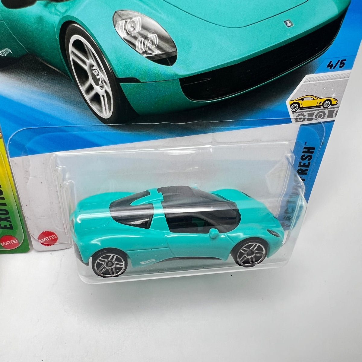 Hot Wheels Gordon Murray T.33 Lot of 2 Yellow Exoticars & Teal Factory Fresh